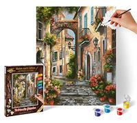 Schipper 609240826 Painting by Numbers 24 x 30 cm Dreamy Lanes Painting Pictures for Adults Including Brush and Acrylic Paints