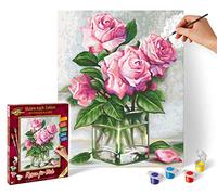 Schipper 609240828 Painting by Numbers - Roses for You - Painting Pictures for Adults Including Brush and Acrylic Paints 24 x 30 cm