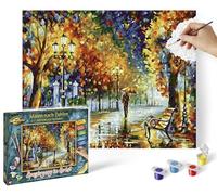 Schipper 609240910 Paint Age 14+ by Numbers - Walk in Autumn - Painting Pictures for Adults, Includes Brush and Acrylic Paints, 24 x 30 cm