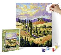 Schipper 609240911 Paint by Numbers - Cypress Alley - Painting Pictures for Adults, Includes Brush and Acrylic Paints, 24 x 30 cm