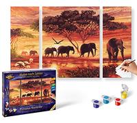 Schipper 609260455 Africa Elephant Caravan Paint By Numbers Board