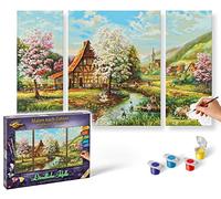 Schipper 609260664 "Country Idyll Triptychon Paint By Numbers Board