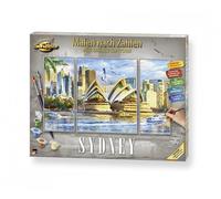 Schipper Paint by Numbers - Sydney Cityscape - Acrylic Art Craft Kit for Adults - 50 x 80 cm Triptych - Includes Brush and Paints - Not Foldable