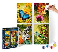 Schipper 609340628 "Butterflies Quattro Paint By Numbers Board