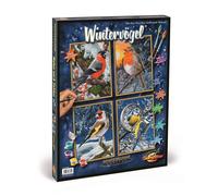 Schipper 609340661 - Paint By Numbers - Winter Birds (Quattro) - New