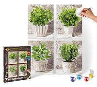 Schipper 609340687 "Culinary Herbs Quattro Paint By Numbers Board