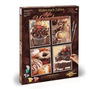 Noris Spiele Schipper Paint by Numbers Sweet Temptation (609340791 Images Each 18 x 24 cm, Multi-Colour