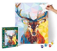 Schipper 609460737 Polygon Art Stag Paint By Numbers Board