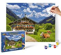 Schipper Mountain Farm Painting Kit for Adults, 40 x 50 cm, Acrylic on Canvas, Unisex, Non-Foldable
