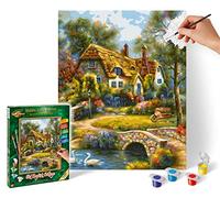 Schipper Old English Cottage 609240831 Paint by Numbers 24 x 30 cm Painting Pictures for Adults Including Brush and Acrylic Paints
