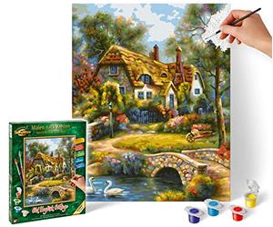 Schipper Painting By Numbers Old English Cottage Master Class Classic 24x30 cm