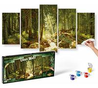 Schipper Painting By Numbers Our Forest Polyptych Painting Template Wall Painting Board