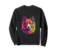 Schipperke Colorful Dog Portrait Sweatshirt