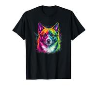 Schipperke Colorful Dog Portrait T-Shirt