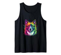 Schipperke Colorful Dog Portrait Tank Top