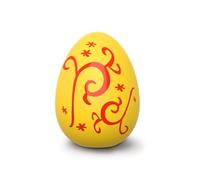 SCHITEC Interactive Dog Ball, Squeaky Egg Shaped Balls Toy for Fetch Play, Durable Soft Rubber Bouncy Ball Pet Toys for Medium Breed Dogs