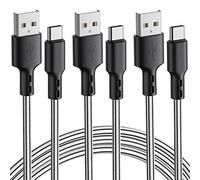 SCHITEC USB C Charging Cable, 3 Pack 3 m TPE USB C Cable Quick Charging Cable USB Type C Data Cable for Samsung Galaxy S10 S9 S8 Plus 8 LG G5 G6 Google Pixel XL Huawei Mate 10 USB-C Devices