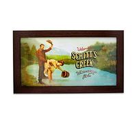 Schitt's Creek Welcome Sign Replica Framed MDF Hanging Wall Art | 10 x 18 Inches