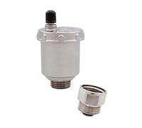 Schläfer 0930180 | ITAP 3/8 Automatic Air Vent Safety Valve with Check Shut-Off Valve for Heating Systems. Manifold with 3/8 Male Thread