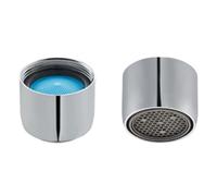 Schläfer | 100510 - Universal M22 Aerator Compatible with Neoperl Perlator, Jet Breaker, 13.5 litres/min Sink Mixer Tap, Anti-limescale Filter Cartridge, Internal Thread M22x1, Chrome, Pack of 2