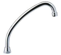 Schläfer 400811 | Replacement Swivel Universal Kitchen Faucet Nozzle High for Bathroom and Kitchen Sink Group, 3/4 Ring Nut (diam24,9mm) x 20 cm, Compatible with Neoperl Aerator