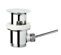 Schläfer 40510010 | Universal Pop Up Waste 1 1/4 Basin Waste with Lever Rod, Ø40 mm Adjustable Stopper with Hair Filter, Chrome Plated Brass Body | Overflow Compatible | Brass Linkage Connector.