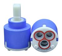 Schläfer 480036 | 40mm Mixer Faucet Cartridge, Ceramic Replacement Cartridge with 2 Feet, for Single Lever Mixer Taps in Kitchen, Bathroom, Shower and Bathtub