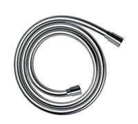 Schläfer 806090 | 1.2 m Universal PVC Shower Hose Anti-Torsion Standard Connection 1/2 Flexible Brass Connections Anti-Kink Antillegionella Lux Silver