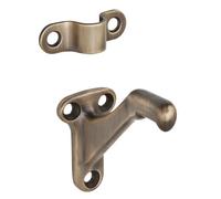SCHLAGE 059A5 Sp Handrail Bracket, 2-1/4 in L X 1-3/8 in W, Aluminum, Antique, Brass, 1 Pack