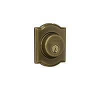 SCHLAGE B60 N CAM 609 Deadbolt with Camelot Trim Keyed 1 Side, Highest Residential Security, Antique Brass