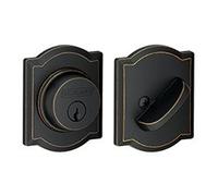 Schlage B60CAM-716 Aged Bronze Single Cylinder Camelot Deadbolt