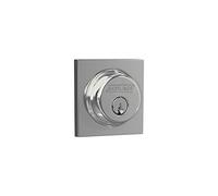 Schlage B60N COL 625 Single Cylinder Deadbolt with Collins Trim, Bright Chrome by Schlage Lock Company