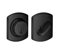 Schlage B60N GRW 622 Greenwich Deadbolt, Keyed 1 Side, Matte Black by Schlage Lock Company