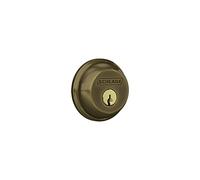 SCHLAGE B60N609 B60 N 609 Deadbolt, Keyed 1 Side, Highest Residential Security, Antique Brass