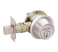 Schlage Bc500 Single Cylinder Deadbolt Adj Bs Sc1 Satin Chrome