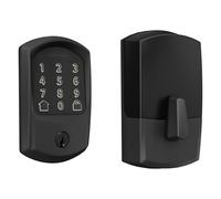 SCHLAGE BE489WB GRW 622 Encode WiFi Deadbolt Smart Lock, Keyless Entry Touchscreen Door Lock with Greenwich Trim, Matte Black