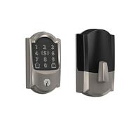 Schlage BE499WB CAM 619 Encode Plus Smart WiFi Deadbolt Lock, Satin Nickel