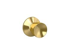 SCHLAGE Bright Brass Bell Knob Passage Set F10VBEL605