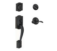 SCHLAGE Camelot Single Cylinder Handleset and Left Hand Accent Lever, Aged Bronze (F60 CAM 716 Acc LH) Lock Company