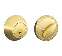 SCHLAGE Dexter by Schlage JD60605 Single-Cylinder Deadbolt Bright Brass