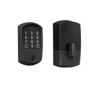 Schlage Encode Smart Wi-Fi Deadbolt Lock with Touchscreen Keypad, Keyless Front Door Entry, App Control, Alexa, Google Home and Airbnb Compatible, Matte Black, BE489WB GRW 622