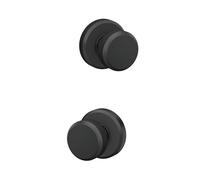 Schlage F10 BWE 622 GSN Greyson Collection Bowery Passage Lock Knob, Matte Black
