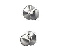 SCHLAGE F10PLY625 Plymouth Door Knob Hall & Closet Passage Handle, Bright Chrome