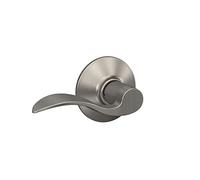 SCHLAGE F10VACC619 Accent Door Lever Hall & Closet Passage Handle, Satin Nickel, 1 Pack