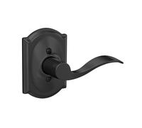Schlage F170 Acc 622 CAM RH Camelot Collection Right Hand Accent Decorative Trim Lever, Matte Black