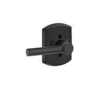 Schlage F170 BRW 622 GRW Greenwich Collection Broadway Dummy Trim Lever, Matte Black