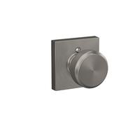 SCHLAGE F170 BWE 619 COL Collins Trim Bowery Non-Turning Knob, Satin Nickel Lock Company