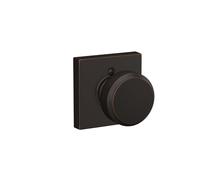 SCHLAGE F170 BWE 716 COL Broadway Lever with Collins Trim Non-Turning Dummy Door Handle, Aged Bronze