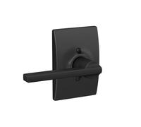 Schlage F170 LAT 622 CEN Century Collection Latitude Dummy Trim Lever, Matte Black
