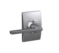 Schlage F170 LAT 626 CEN Century Collection Latitude Decorative Trim Lever, Satin Chrome